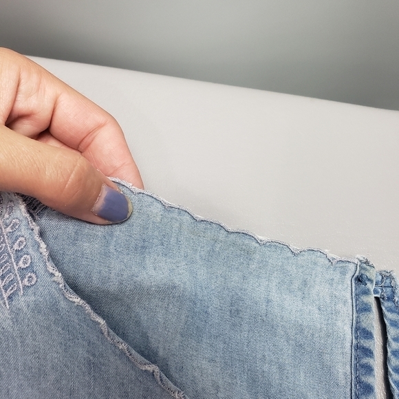 Luxology light blue chambray dress women's plus size 20 - Picture 9 of 13